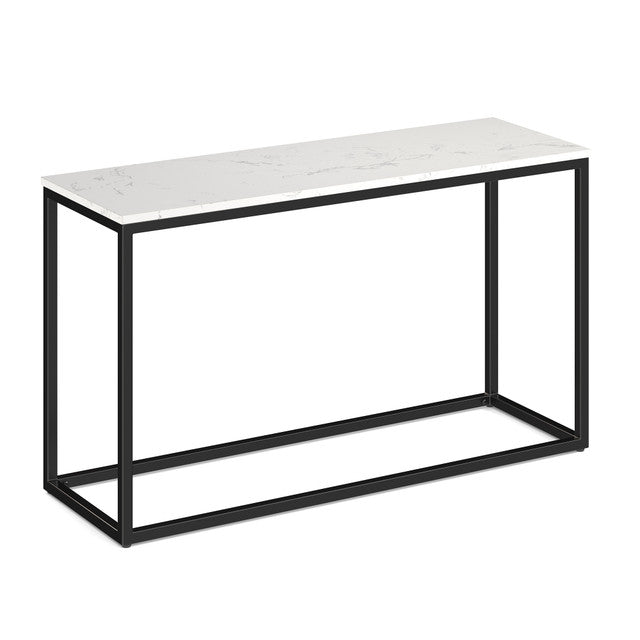 LENOX Console Table with Black Metal Base