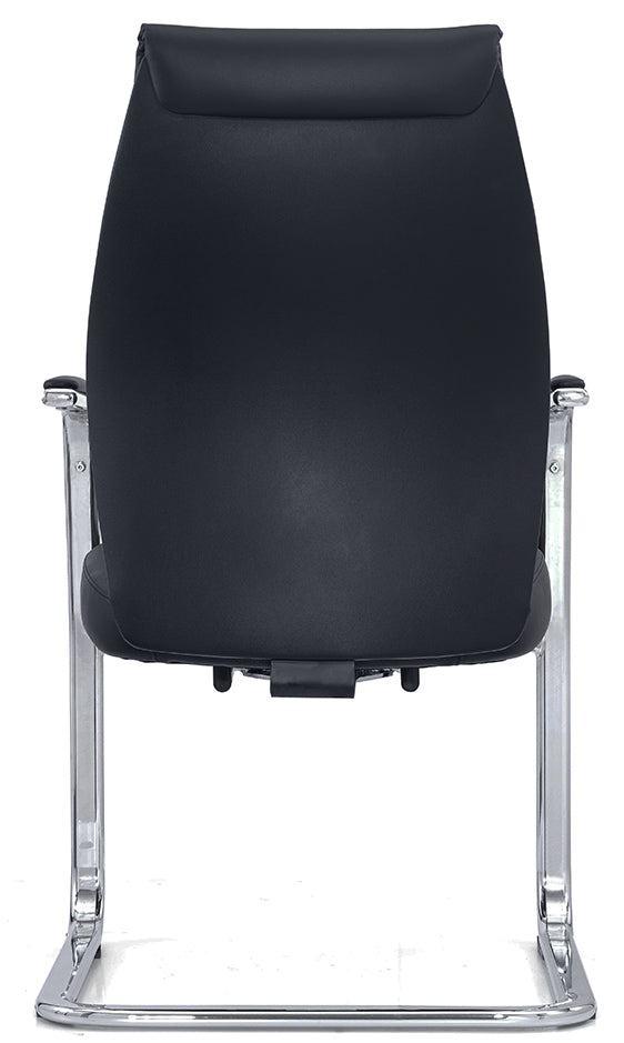 Black Leather Side Chair