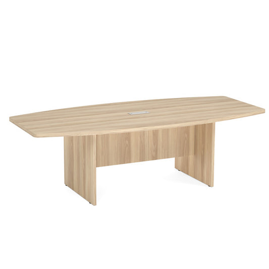 OS 8' Boat-Shaped Conference Table with Slab Base