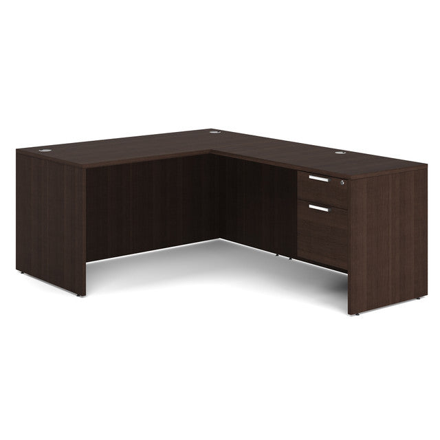OS Single 3/4 Pedestal L Desk