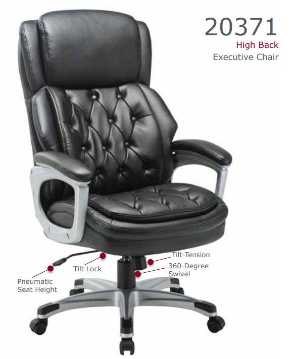 St. James High Back Executive Bonded Leather Chair