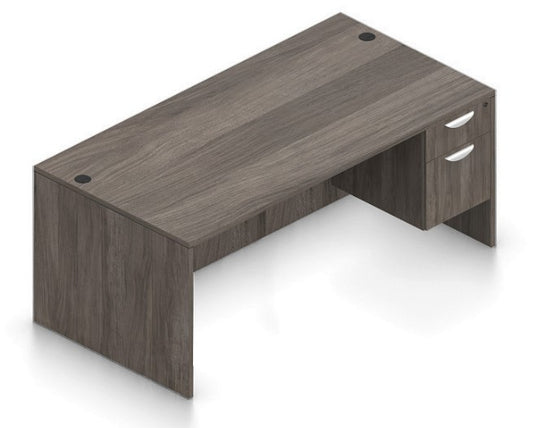 OTG Desk Shell with Hanging Box/File Pedestal