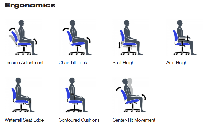Offices to Go OTG11320B Mesh Back Tilter Chair