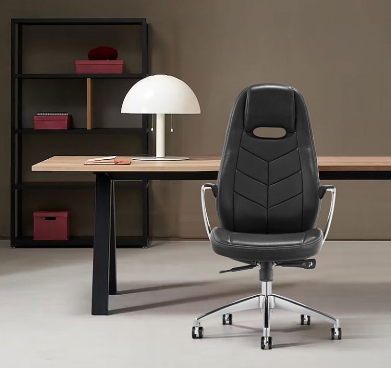 Black Leather High Back Executive Chair