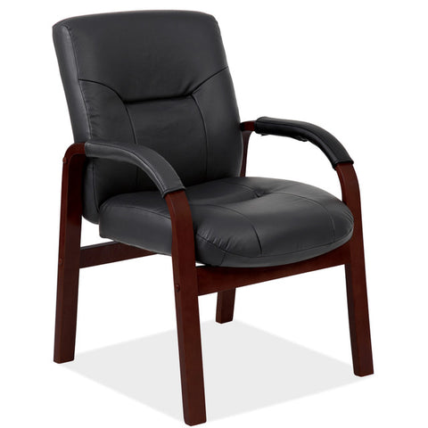 SPENCER Executive Guest Chair with Wood Frame