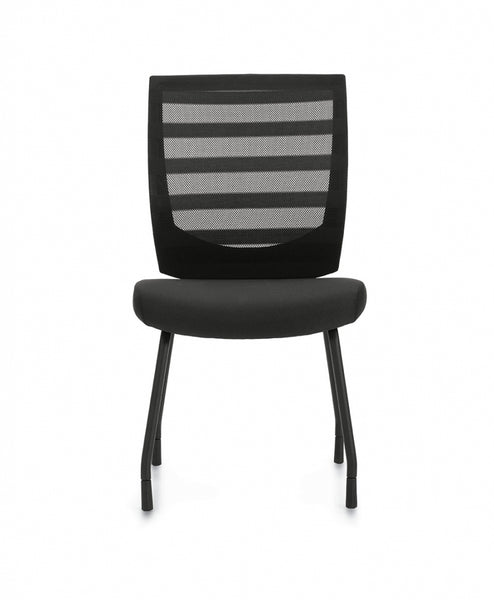 10706 Armless Low Back Mesh Guest Chair (Casters and Glides included)