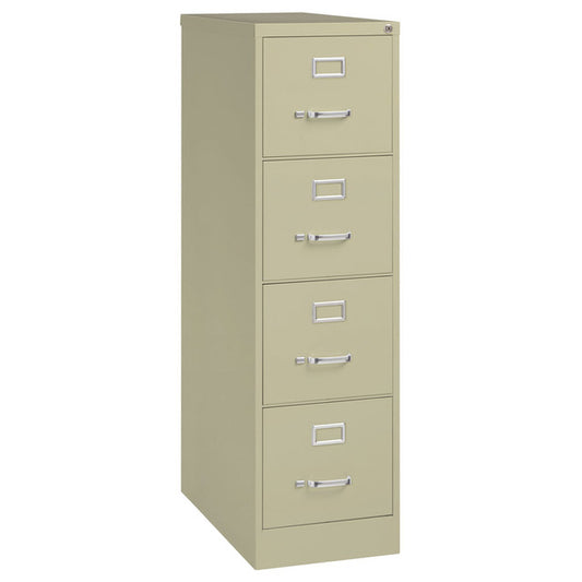 OS Steel 4 Drawer Vertical File Cabinet, 25" Deep, Letter Size