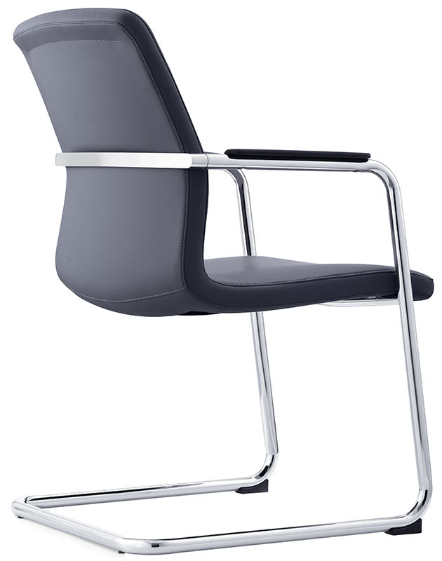 Black Leather Side Chair