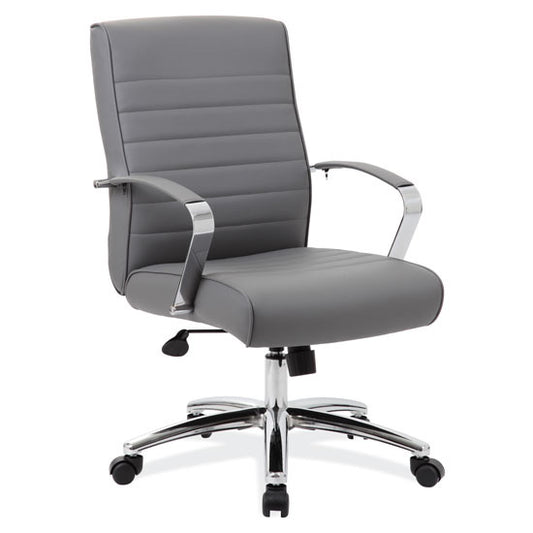 Studio Executive Mid Back Chair with Chrome Frame