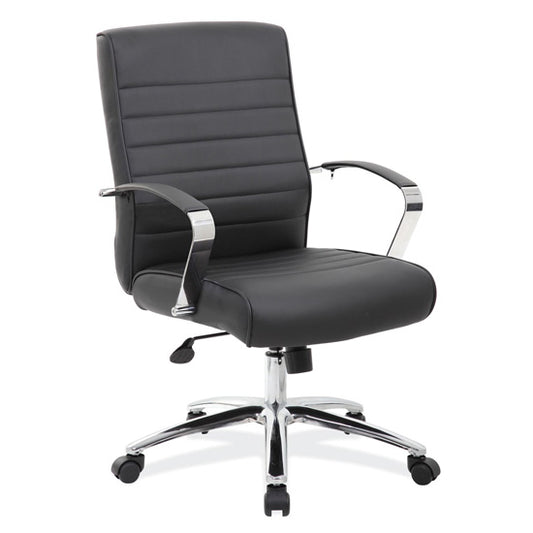 Studio Executive Mid Back Chair with Chrome Frame