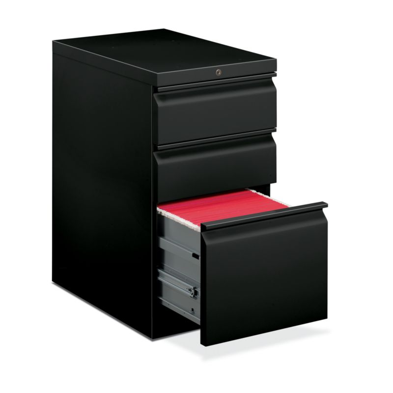 HON Brigade Pedestal | Standard Height | Mobile | 2 Box / 1 File Drawer | 22 7/8"D