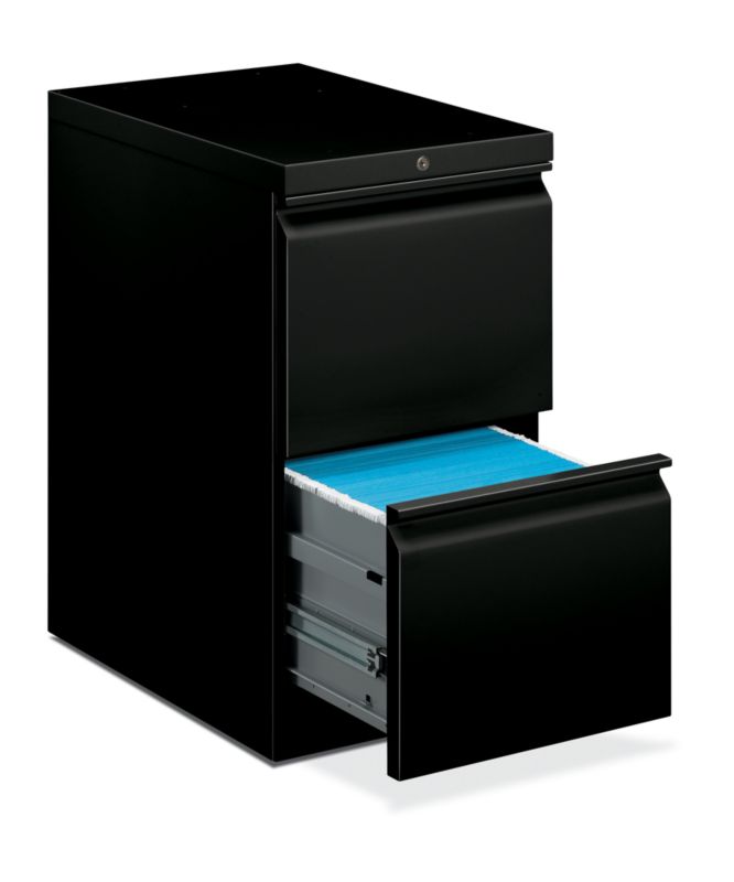 HON Brigade Pedestal | Standard Height | Mobile | 2 File Drawers | 22 7/8"D