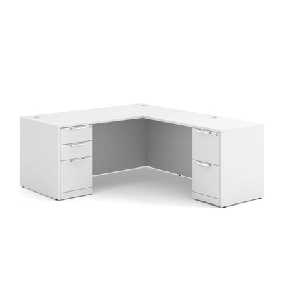 DBLFLOS102 Double Pedestal "L" Package (66"W x 78"D)