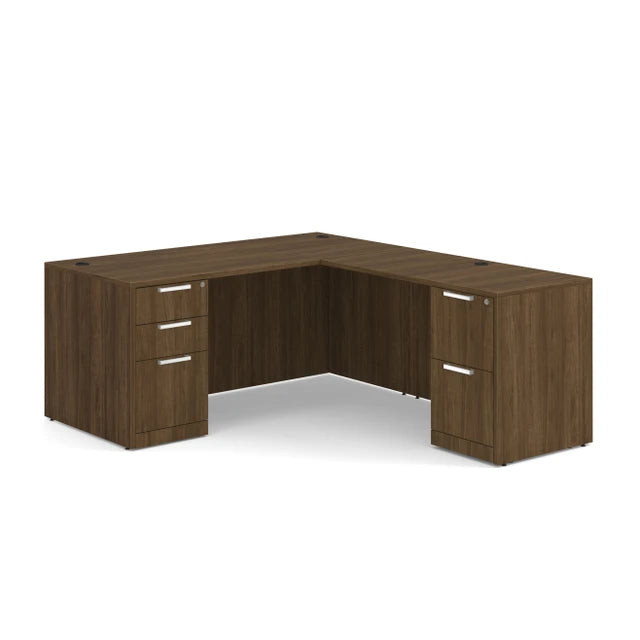 DBLFLOS102 Double Pedestal "L" Package (66"W x 78"D)