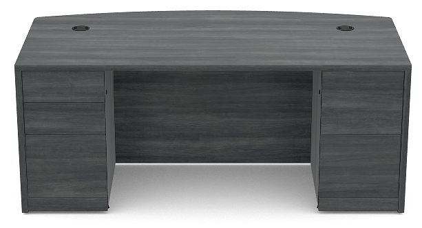 10500 HON Double Pedestal Bow Top Desk