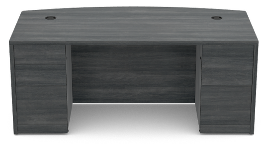 10500 HON Double Pedestal Bow Top Desk