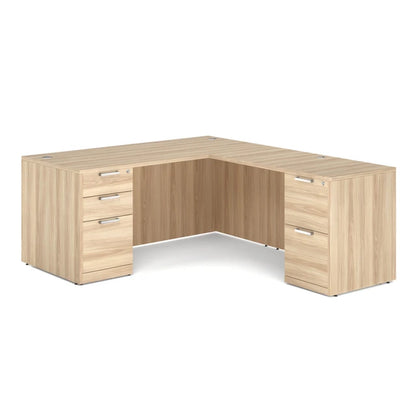 DBLFLOS102 Double Pedestal "L" Package (66"W x 78"D)