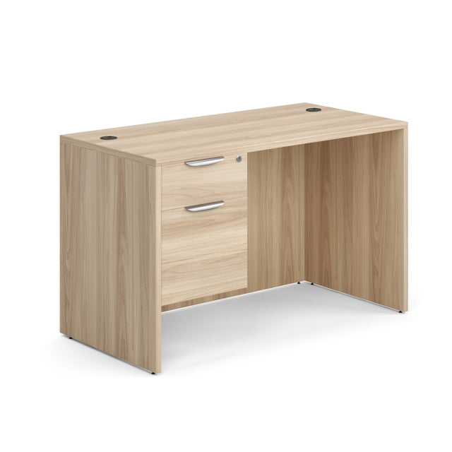 OS Single 3/4 Pedestal Desk 48"W x 24"D