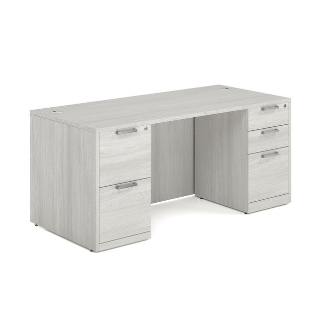 DBLFDOS102 Double Pedestal Desk 66"W x 30"D