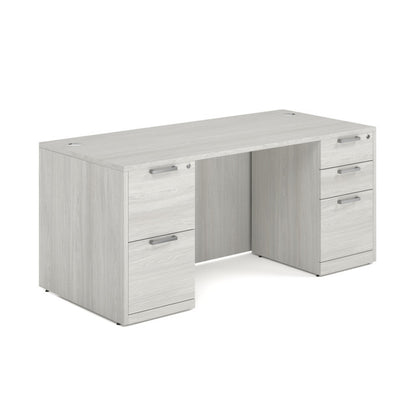 DBLFDOS102 Double Pedestal Desk 66"W x 30"D