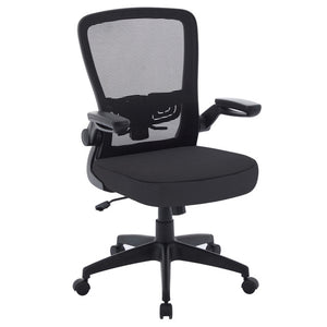 FINN Flip Arm Mesh Back Task Chair with Black Frame