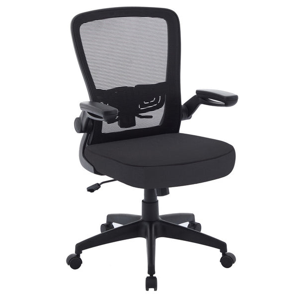 FINN Flip Arm Mesh Back Task Chair with Black Frame