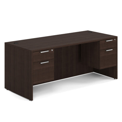 DBLHDOS105 71"W x 30"D Double 3/4 Pedestal Desk