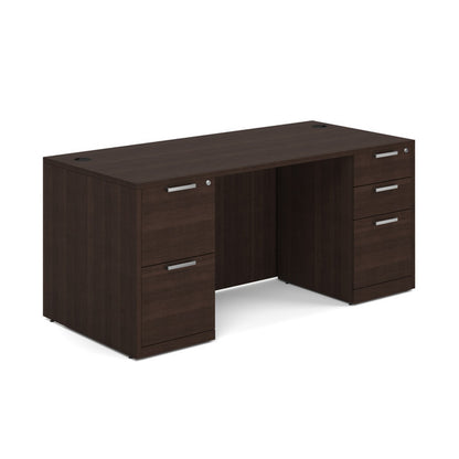 DBLFDOS102 Double Pedestal Desk 66"W x 30"D