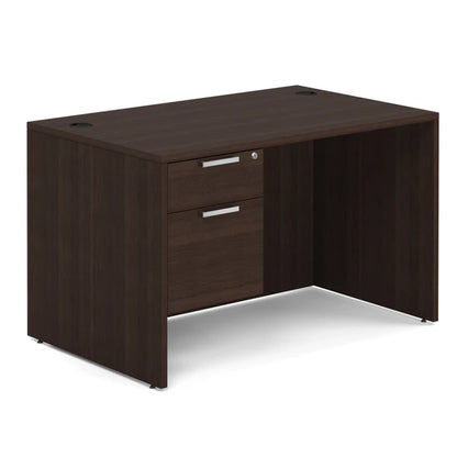 OS Laminate Collection Single 3/4 Pedestal Desk - 48" x 30"