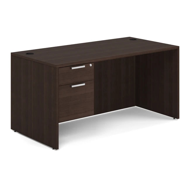 OS Laminate Single 3/4 Pedestal Desk - 60" x 30"