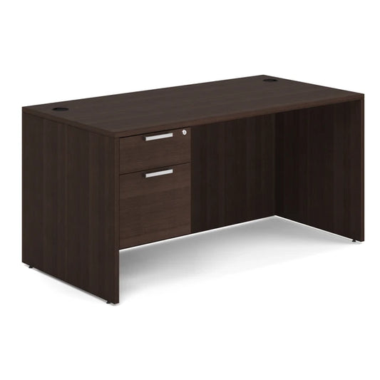 OS Laminate Single 3/4 Pedestal Desk - 60" x 30"