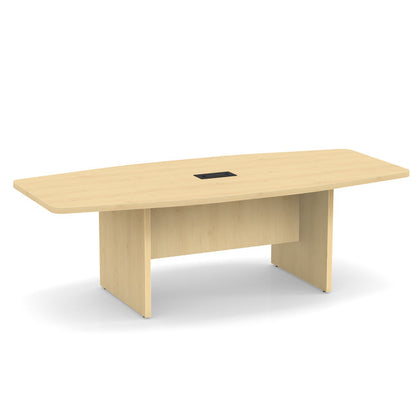 OS 8' Boat-Shaped Conference Table with Slab Base