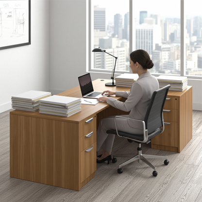 Offices to Go SL-32 L-Shape Desk 71"W x 84"D