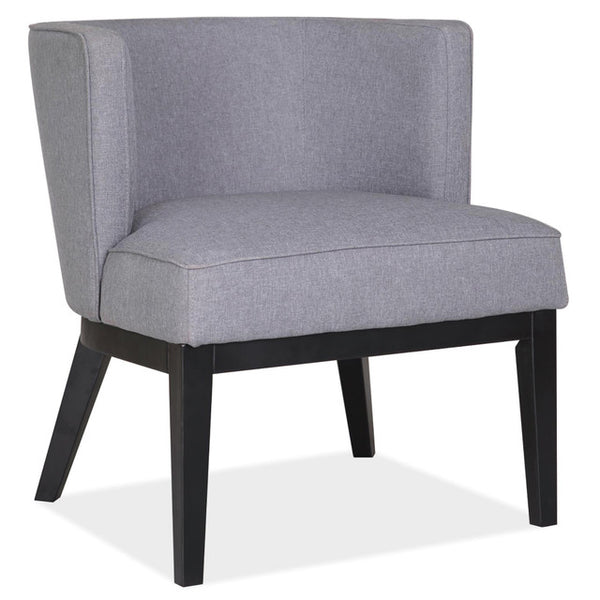 BOWERY Barrel Back Guest Chair with Black Wood Legs