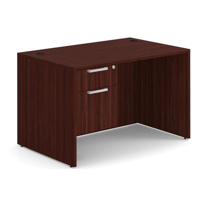 OS Laminate Collection Single 3/4 Pedestal Desk - 48" x 30"