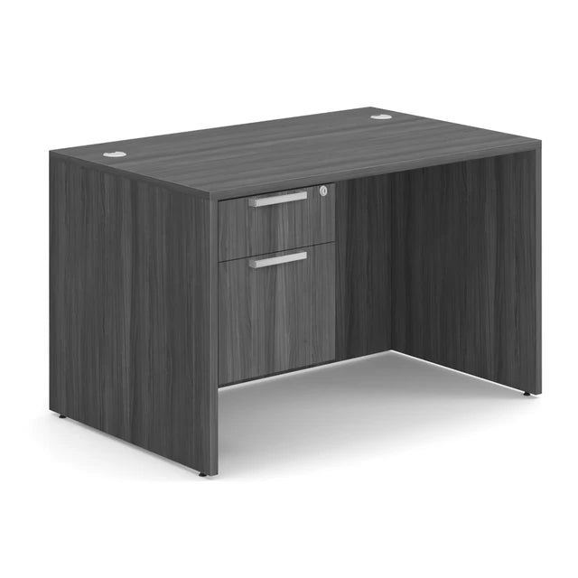 OS Laminate Collection Single 3/4 Pedestal Desk - 48" x 30"