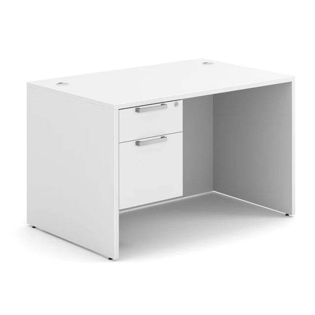 OS Laminate Collection Single 3/4 Pedestal Desk - 48" x 30"