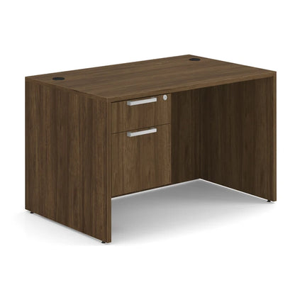 OS Laminate Collection Single 3/4 Pedestal Desk - 48" x 30"