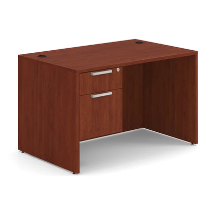 OS Laminate Collection Single 3/4 Pedestal Desk - 48" x 30"