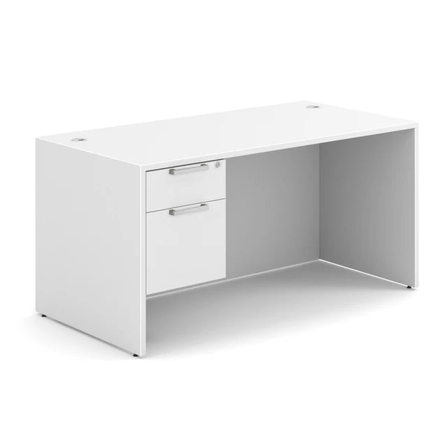 OS Laminate Single 3/4 Pedestal Desk - 60" x 30"