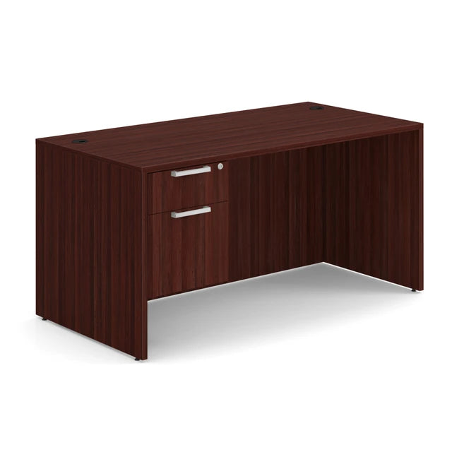 OS Laminate Single 3/4 Pedestal Desk - 60" x 30"