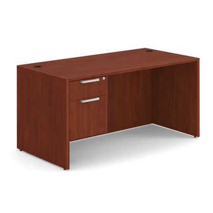 OS Laminate Single 3/4 Pedestal Desk - 60" x 30"