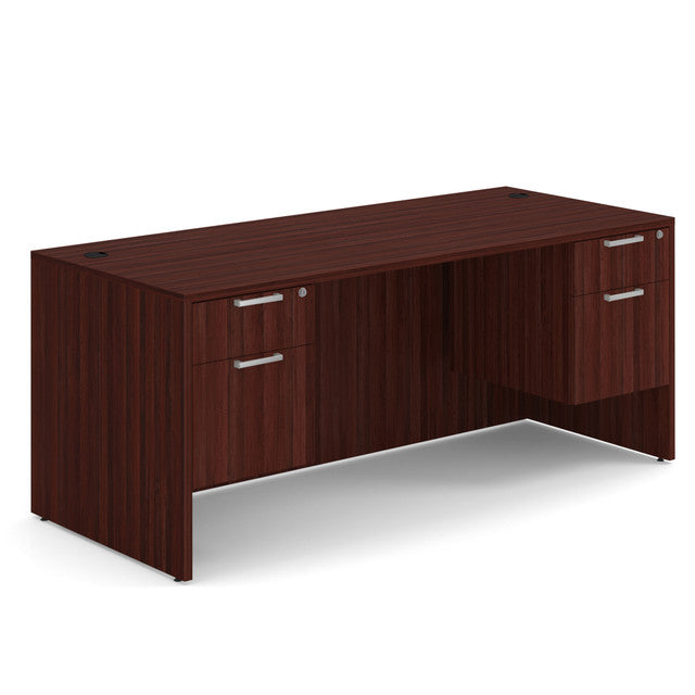 DBLHDOS105 71"W x 30"D Double 3/4 Pedestal Desk