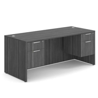 DBLHDOS105 71"W x 30"D Double 3/4 Pedestal Desk