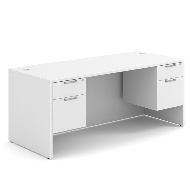 DBLHDOS105 71"W x 30"D Double 3/4 Pedestal Desk