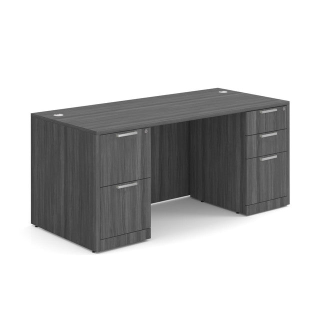 DBLFDOS102 Double Pedestal Desk 66"W x 30"D