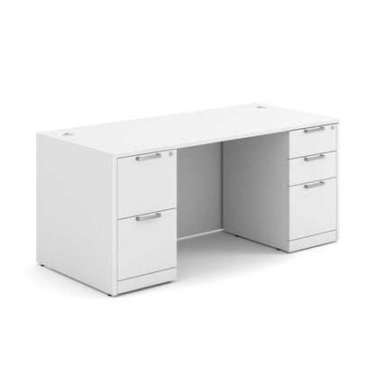 DBLFDOS102 Double Pedestal Desk 66"W x 30"D