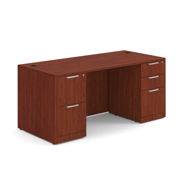 DBLFDOS102 Double Pedestal Desk 66"W x 30"D