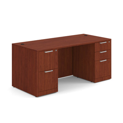 DBLFDOS102 Double Pedestal Desk 66"W x 30"D