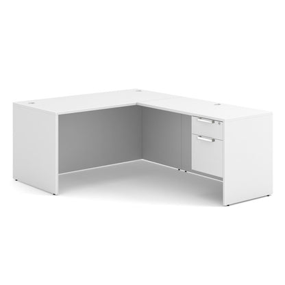 SGLHLOS103 Single Hanging Box/File Pedestal Desk 60"W x 77"D